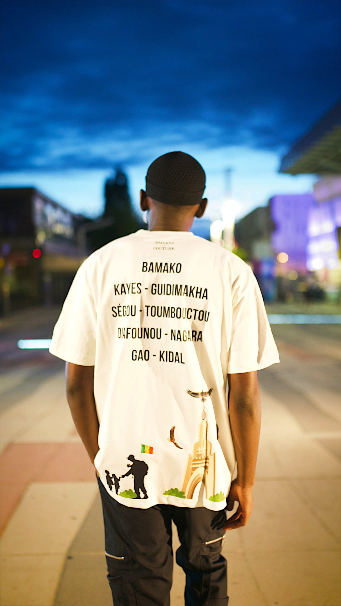 Independence of Mali (Blanc) - Personnalisable