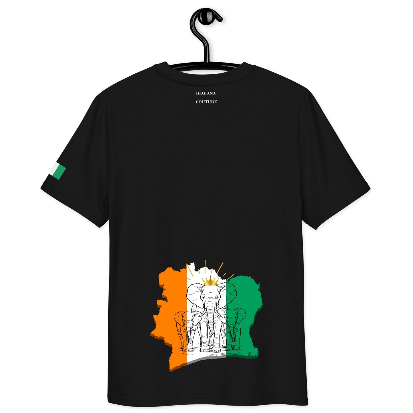 Elephant of Ivory Coast (Noir) - Personnalisable