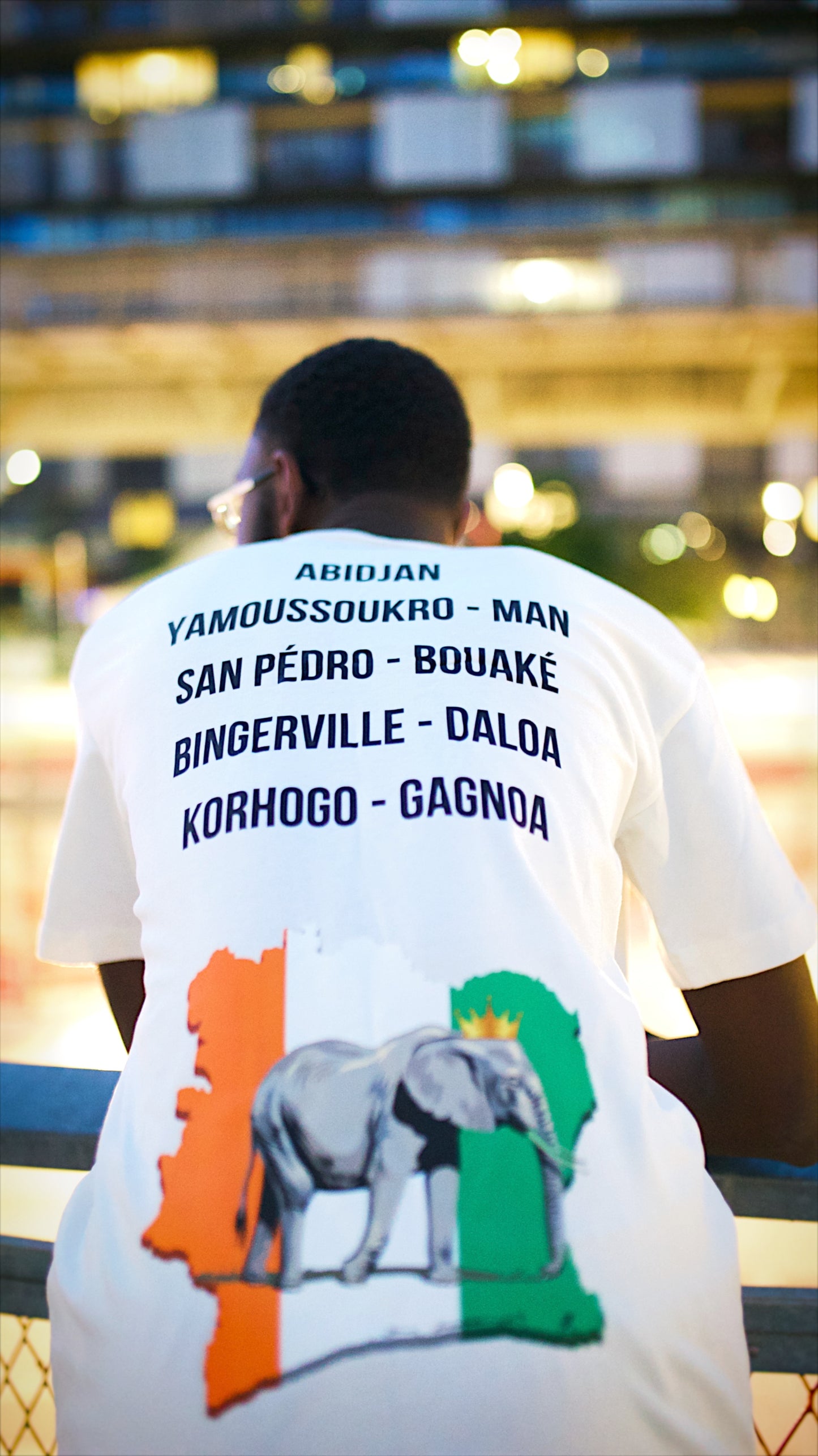 Elephant of the Ivory Coast - Blanc